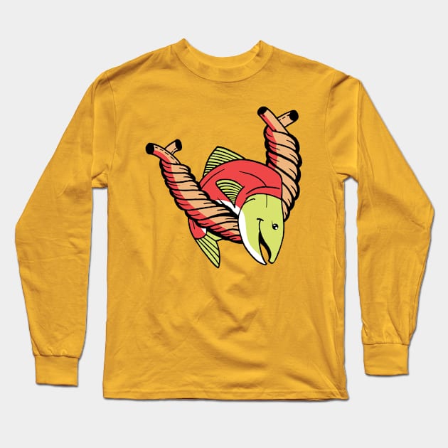 Salmon i Love it Long Sleeve T-Shirt by angsabiru